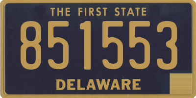 DE license plate 851553