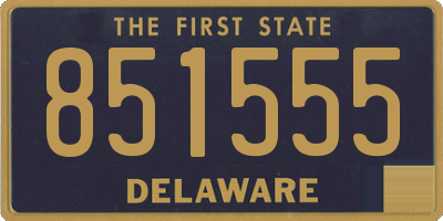 DE license plate 851555