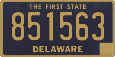 DE license plate 851563
