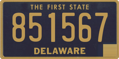 DE license plate 851567