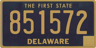 DE license plate 851572