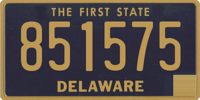 DE license plate 851575