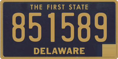 DE license plate 851589