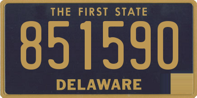 DE license plate 851590