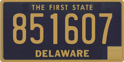 DE license plate 851607