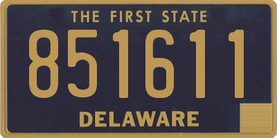 DE license plate 851611