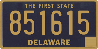 DE license plate 851615