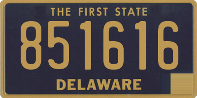 DE license plate 851616
