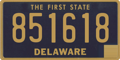 DE license plate 851618