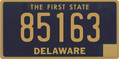 DE license plate 85163