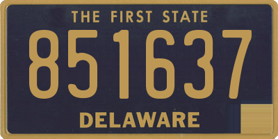 DE license plate 851637
