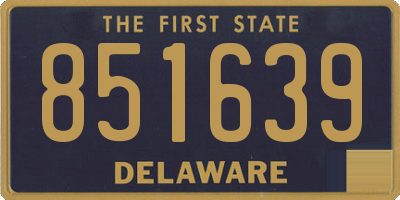 DE license plate 851639