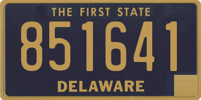 DE license plate 851641