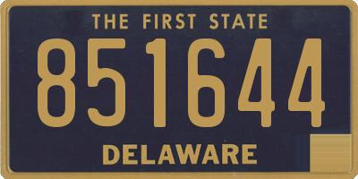 DE license plate 851644