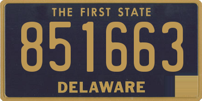 DE license plate 851663