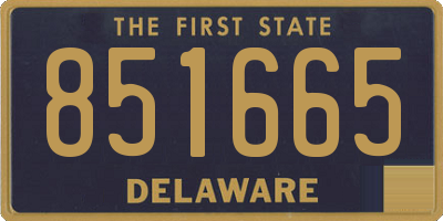 DE license plate 851665