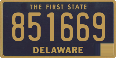 DE license plate 851669