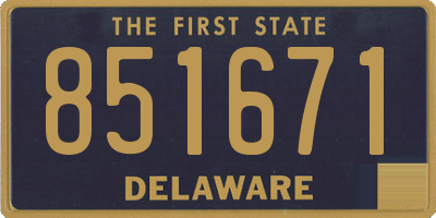 DE license plate 851671