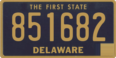 DE license plate 851682