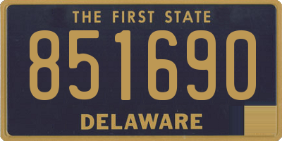 DE license plate 851690