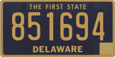 DE license plate 851694