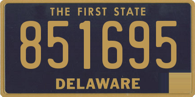 DE license plate 851695