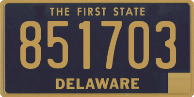 DE license plate 851703