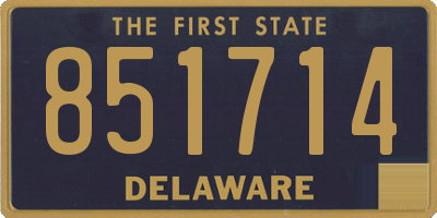 DE license plate 851714