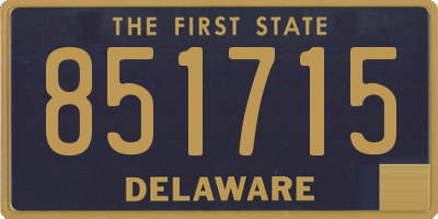 DE license plate 851715