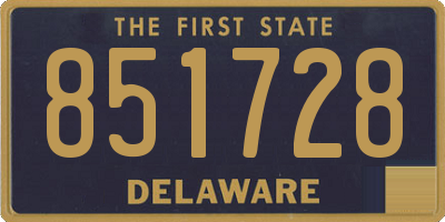 DE license plate 851728