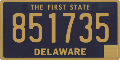 DE license plate 851735
