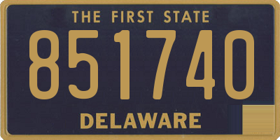DE license plate 851740
