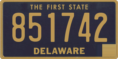 DE license plate 851742