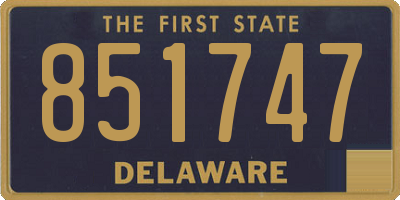 DE license plate 851747