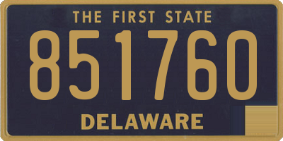 DE license plate 851760
