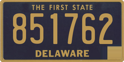 DE license plate 851762