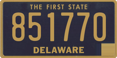DE license plate 851770