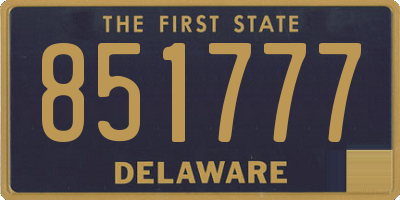 DE license plate 851777