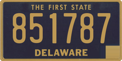 DE license plate 851787