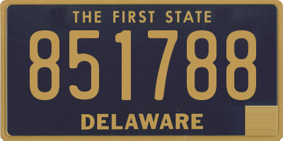 DE license plate 851788