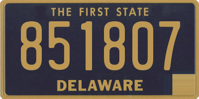 DE license plate 851807