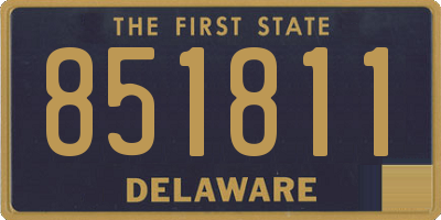 DE license plate 851811