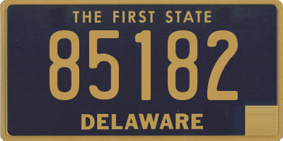DE license plate 85182