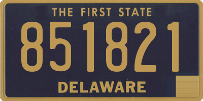 DE license plate 851821