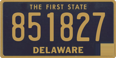 DE license plate 851827