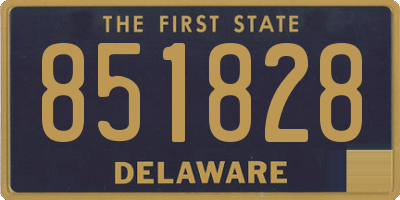 DE license plate 851828