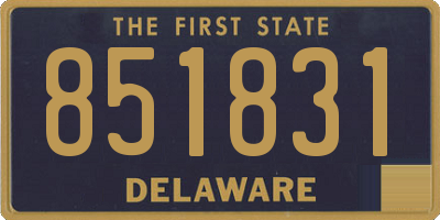 DE license plate 851831