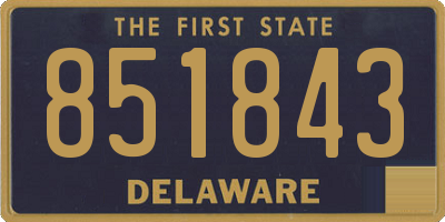 DE license plate 851843