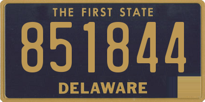 DE license plate 851844