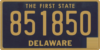 DE license plate 851850